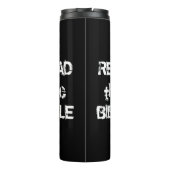 Lees de Bijbel zwart en wit Thermosbeker (Achterkant)
