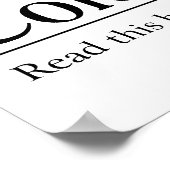 Lees de Bijbelcolossians 3:17 Poster (Hoek)