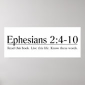 Lees de Bijbelfesianen 2:4-10 Poster (Voorkant)