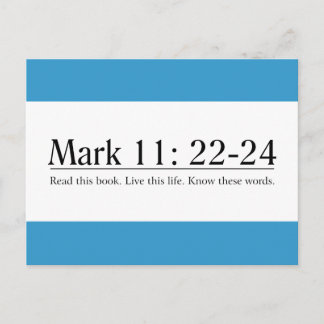 Lees de bijbelmarkering 11:22-24 briefkaart