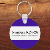 Lees de bijbelnummers 6:24-26 sleutelhanger (Voorkant)