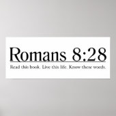 Lees de BijbelRomeinen 8:28 Poster (Voorkant)