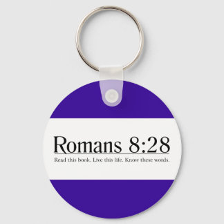 Lees de BijbelRomeinen 8:28 Sleutelhanger