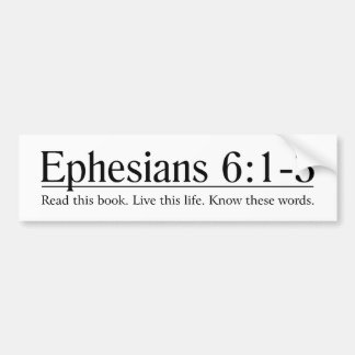 Lees de bijbels 6:1-3 bumpersticker