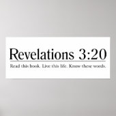 Lees de bijbelversies 3:20 poster (Voorkant)