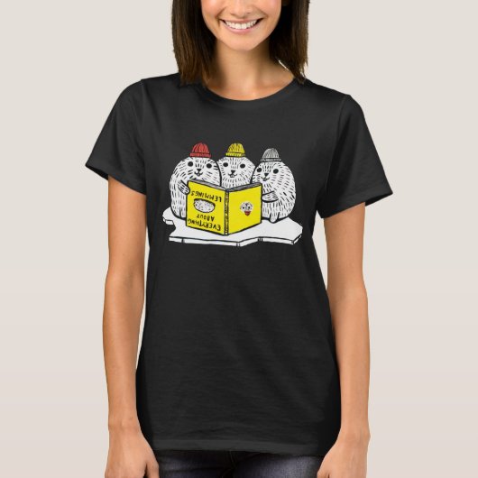 Lees de boekenlemmingen! T-shirt (Voorkant)