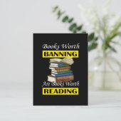 Lees de boekenlezer voor verboden boeken briefkaart (Staand voorkant)