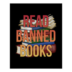 Lees de boekenlezer voor verboden boeken perfect poster