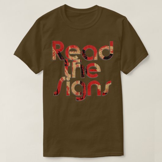 Lees de borden 1 t-shirt (Design voorkant)