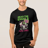 Lees de e-mails Anti-oorlog Iran Vrede Tri-Blend Shirt (Voorkant)