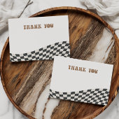 Lees de eerste geruite retro van Cool Dude Boy Bedankkaart