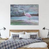 Lees de Florida-Roseate Spoonbill Canvas Print (Insitu (Slaapkamer))