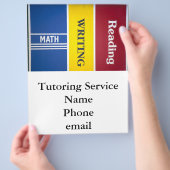 Lees de functie wiskunde schrijven die aanpasbaar  flyer (Hand)