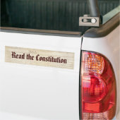 Lees de Grondwet Bumpersticker (Op Truck)