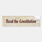 Lees de Grondwet Bumpersticker (Voorkant)