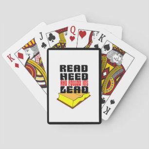 Lees de heilige bijbel en volg zijn leidraad pokerkaarten