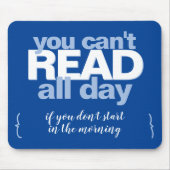 Lees de hele dag door het grappige boek Lover Typo Muismat (Voorkant)