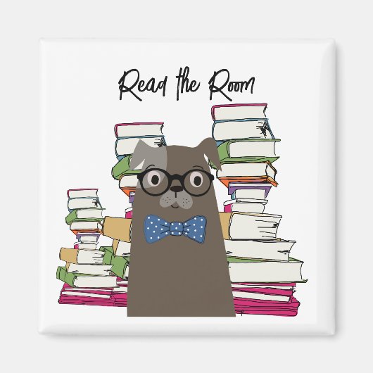 Lees de hond van de kamer magneet (Voorkant)