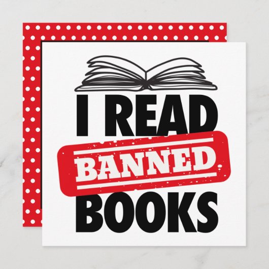Lees de Kaart Banned Books (Voorkant / Achterkant)