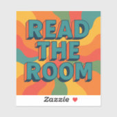 Lees De Kamer Retro Sticker (Vel)