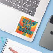 Lees De Kamer Retro Sticker (Laptop met iPhone)