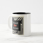 Lees de kamer tweekleurige koffiemok (Voorkant links)