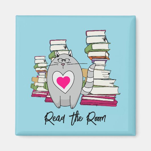 Lees de kat van de kamer magneet (Voorkant)