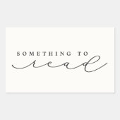 Lees de kerstcadeautjes voor kerstmis rechthoekige sticker (Voorkant)