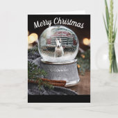 Lees de kerstkaart van de tv-terriër bedankkaart (Voorkant)