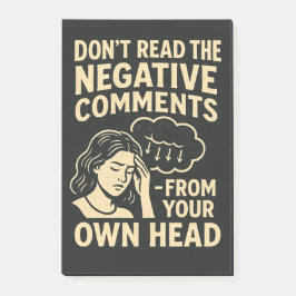 Lees de negatieve reacties niet post-it® notes