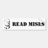 Lees de Oostenrijkse econoom Ludwig Von Mises Bumpersticker (Voorkant)
