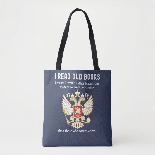 Lees de oude Boeken Conservatieve Anticultuur annu Tote Bag (Voorkant)