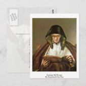 Lees de oude vrouw door Rembrandt van Rijn Briefkaart (Voorkant / Achterkant)