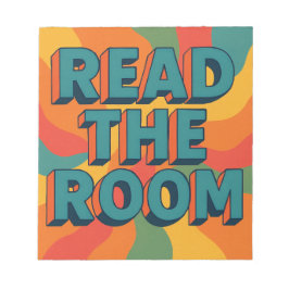 Lees de retro van de kamer notitieblok