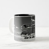 Lees de Small Print Rusty Old Car Coffee Mok (Voorkant links)