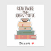 Lees de Sticker van de Koffie van de Drink van Boe (Vel)