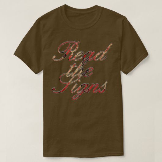 Lees de Tekens T-shirt (Design voorkant)