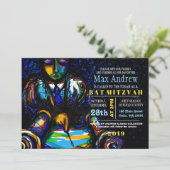 Lees de Torah Bar Bat Mitswa Uitnodiging (Staand voorkant)