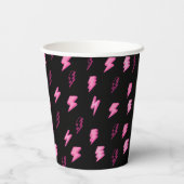 Lees de twee botten, meisjes roze bliksemschicht papieren bekers (Achterkant)