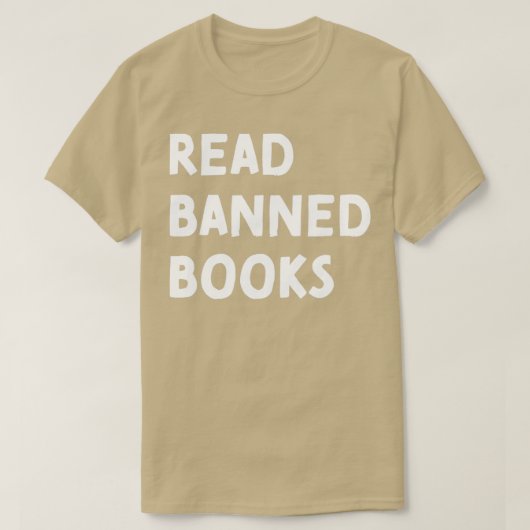 Lees de verboden boeken4 t-shirt (Design voorkant)