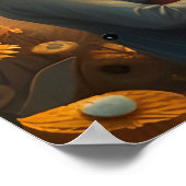 Lees de verboden boeken Meisje en Beer Lezen Poster (Hoek)