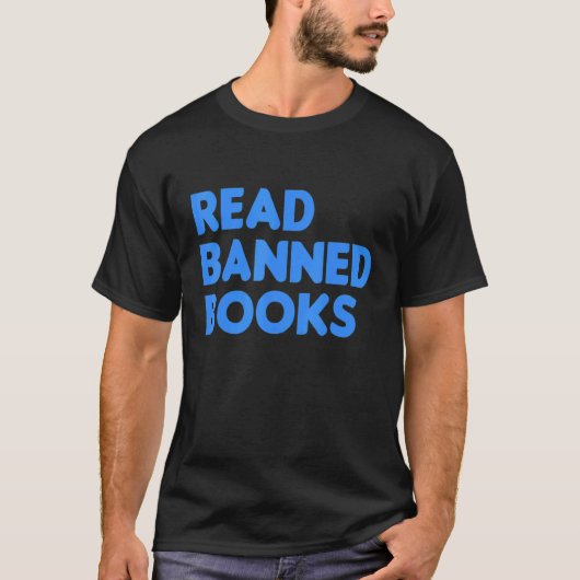 Lees de verboden boeken van de School bibliotheken T-shirt (Voorkant)