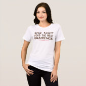 Lees de Volgende Zin Niet - Grappige Vrouwen Vneck Tri-Blend Shirt (Voorkant volledig)