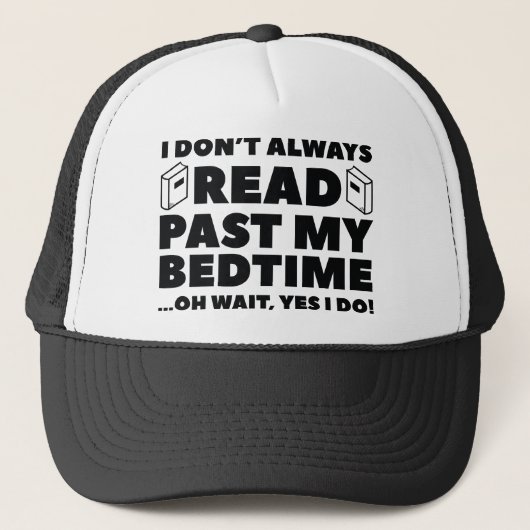 Lees de vorige bedtijd trucker pet (Voorkant)