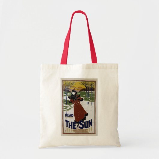 Lees de zon tote bag (Voorkant)