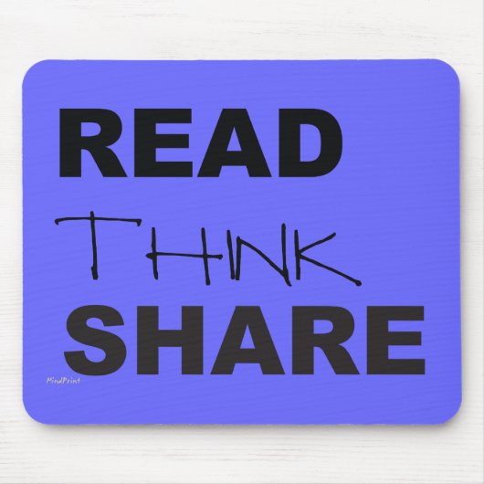 Lees denk aan delen muismat (Voorkant)