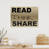 Lees denk aan delen poster (Keuken)