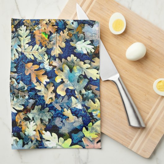 Lees deze Bladeren Keuken Handdoek (Quarter Fold)