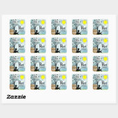 Lees deze zomer Gepersonaliseerd leraren Vierkante Sticker (Vel)