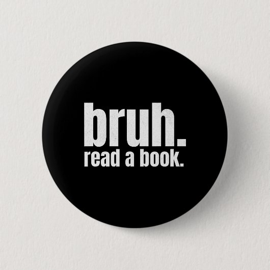 Lees een boek gast - Grappige Engelse leraar leest Ronde Button 5,7 Cm (Voorkant)
